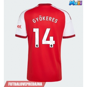 Lacne Muži Futbalové dres Arsenal Viktor Gyokeres #14 2026-27 Krátky Rukáv - Domáci